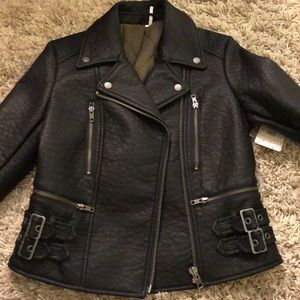free people leather jacket